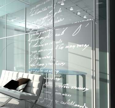 Vinilo decorativo manuscrito Cervantes - TenVinilo