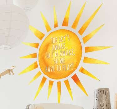 Kids Frozen Movie Quote Wall Sticker - TenStickers