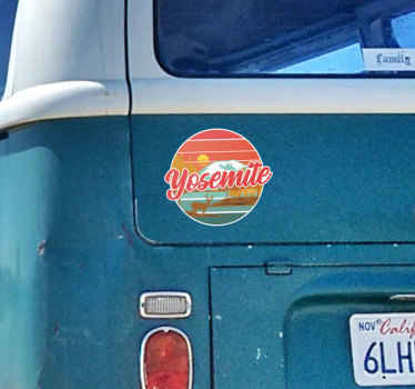 Yosemite California travel stickers - TenStickers