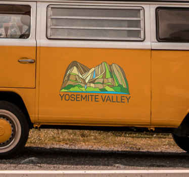 Yosemite decal vintage campervan sticker - TenStickers