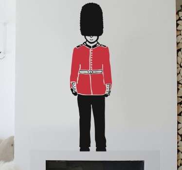 Queen's Guard living room wall sticker - TenStickers