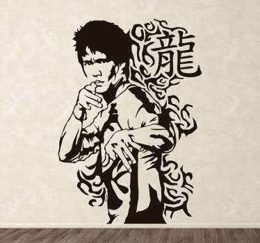 Autocolant portret bruce lee - TenStickers