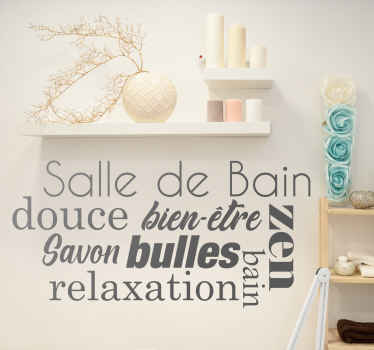 Sticker salle de bain relaxation - TenStickers