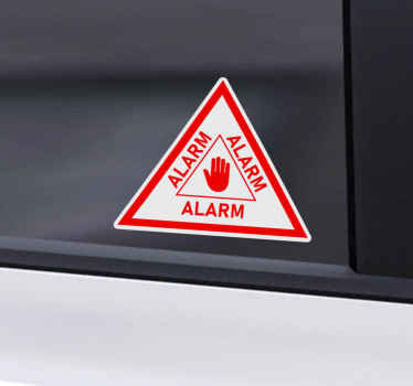 beveiligings alarm autosticker - TenStickers