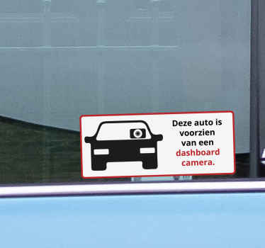 Dashboard camera autosticker - TenStickers