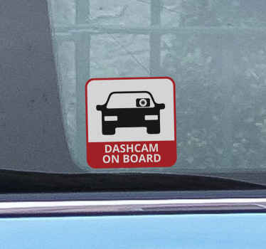Sticker dashboard camera aan boord - TenStickers