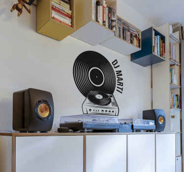 Vinilo decorativo tabla de dj - TenVinilo