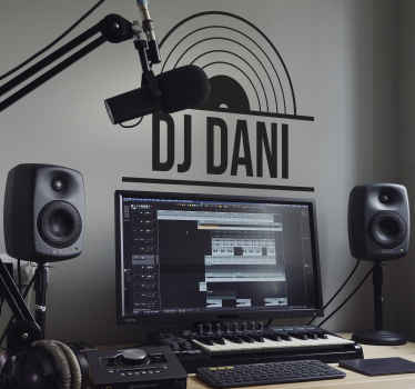 Vinilo dj nombre personalizado - TenVinilo