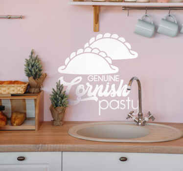 Cornish pasty food sticker - TenStickers