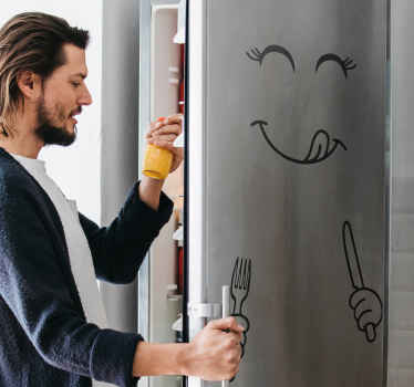 Emoji sticker refrigerator - TenStickers