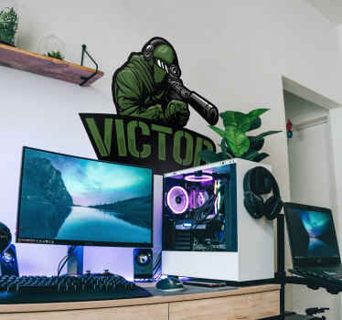 Vinilo de francotirador personalizable - TenVinilo