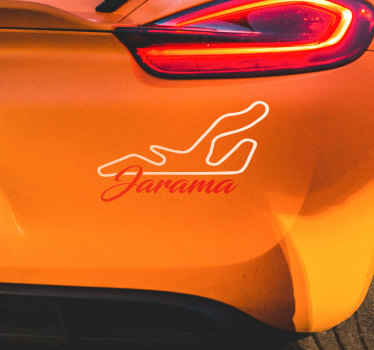 Vinilo deporte circuito Jarama color - TenVinilo