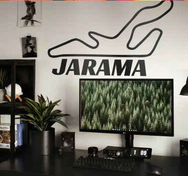 Vinilo decorativo deporte circuito Jarama - TenVinilo