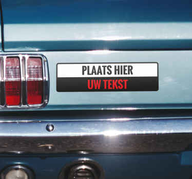 Autosticker bumper gepersonaliseerd - TenStickers