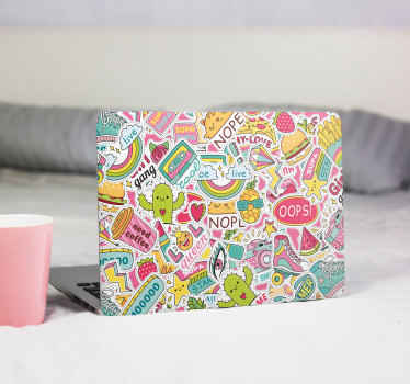 Bomb sticker laptop voor meisjes - TenStickers