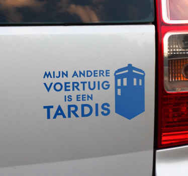Autosticker tardis Dochter Who - TenStickers