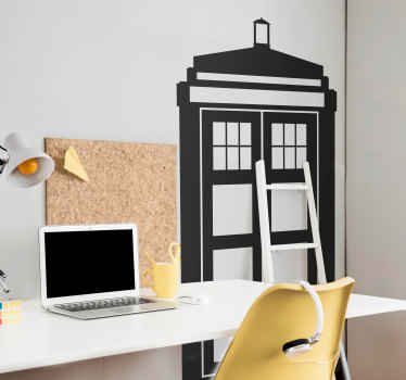 Muursticker tardis silhouet - TenStickers