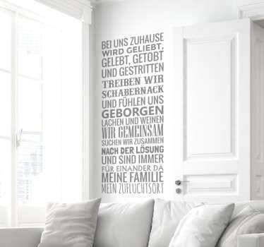 Meine Familie Wandtattoo - TenStickers