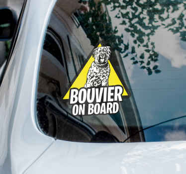 Autosticker bouvier aan boord - TenStickers