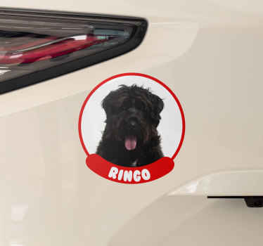 Gepersonaliseerde autosticker bouvier - TenStickers