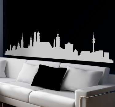 Wandtattoo Skyline München - TenStickers