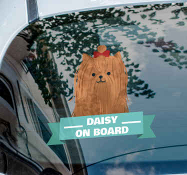 Yorkshire Bow on board car sticker - TenStickers