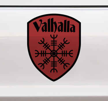 Valhalla shield car sticker - TenStickers