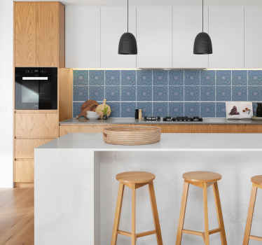 Mosaic Mandala kitchen tile sticker - TenStickers