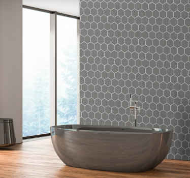 Tegelstickers betonnen 6 hoekige - TenStickers