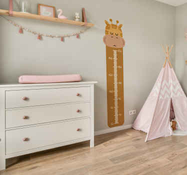 Sticker mural toise girafe boho - TenStickers