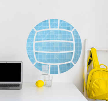Vinilo decorativo de deporte pelota waterpolo - TenVinilo
