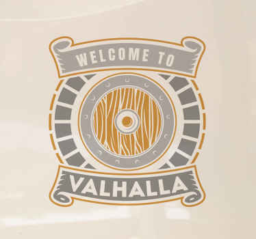 Valhalla car vinyl sticker - TenStickers