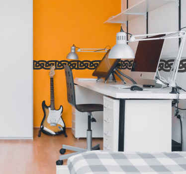 Viking border border wall decal - TenStickers