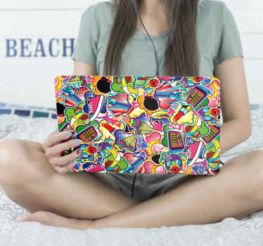 Adesivo per personal computer stile anni '80 - TenStickers