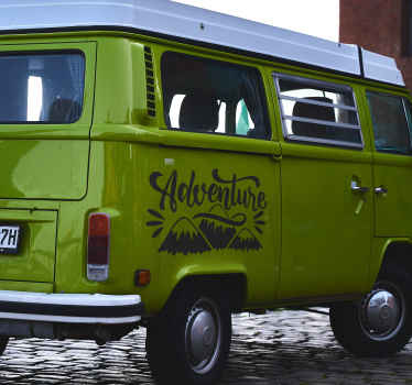 Adventure awaits motivational sticker - TenStickers