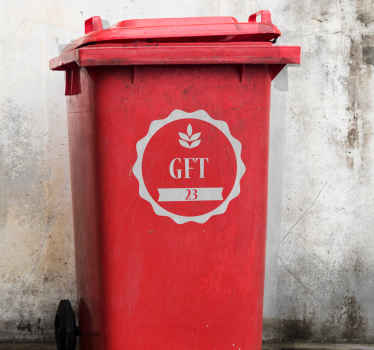 GFT Container Sticker Sticker vuilnisbak - TenStickers