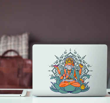Brahma Lotus laptop stickers - TenStickers