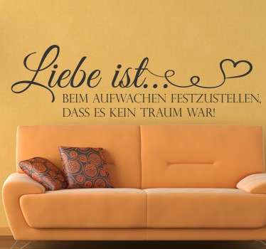 Wandtattoo Liebe ist... - TenStickers