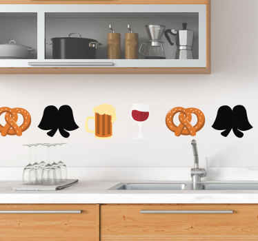 Sticker représentant des symboles alsaciens - TenStickers