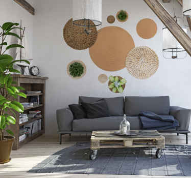 Sticker Plante de jardin et osier - TenStickers