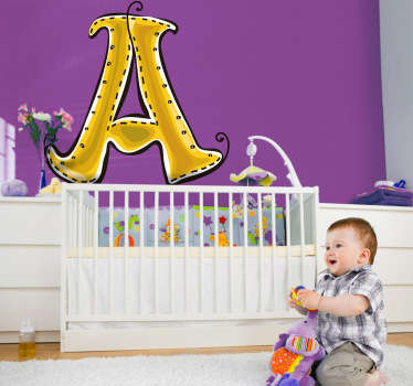 Bogstav a fra alfabetets børnemærkat - TenStickers