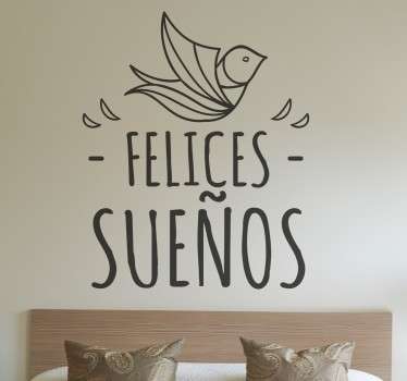 Sticker decorativo felices sueños - TenVinilo