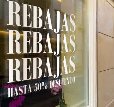 Vinilo escaparate Tienda de ventas - TenVinilo