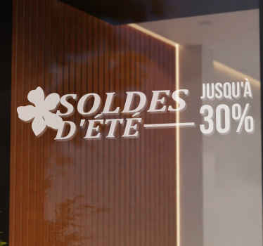 Autocollant vitrine soldes d'été - TenStickers