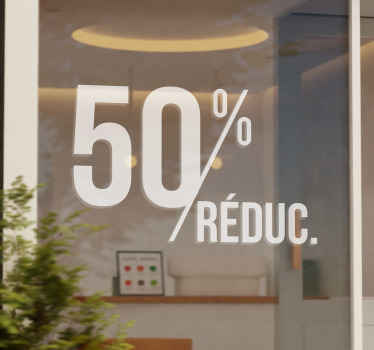 Sticker vitrine réductions - TenStickers