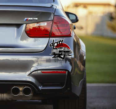 Pegatina coche Vinilo para coche drift for life - TenVinilo