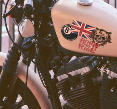 Motorbike set motorbike decal - TenStickers