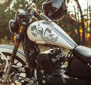 Grunge Set motorbike sticker - TenStickers