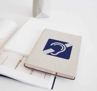 Autocollant signalétique signal de surdité - TenStickers