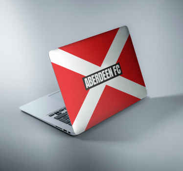 Aberdeen flag laptop sticker - TenStickers